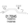 MTS 01.70045 Exhaust Pipe